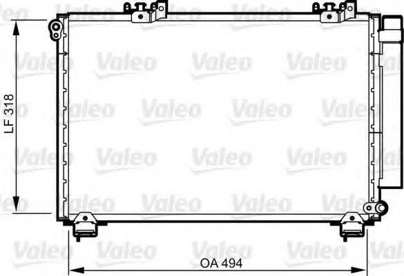VALEO 814309 Конденсатор, кондиціонер