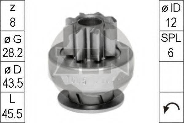 ERA 1605 Привід із механізмом вільного ходу, стартер