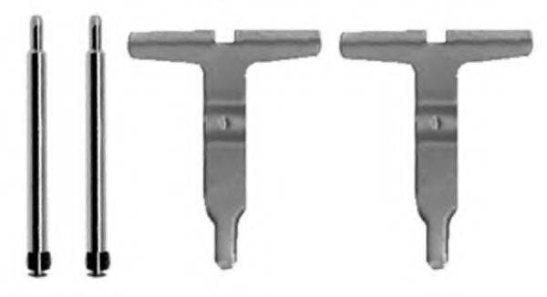 MGA A198 Комплектуючі, колодки дискового гальма