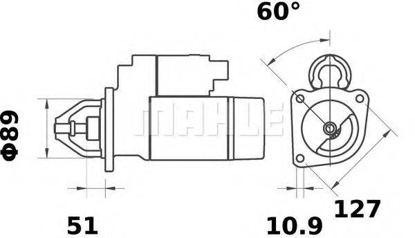 JOHN DEERE RE71007 Стартер