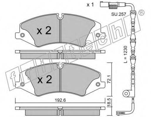 FRI.TECH. 8532W Комплект гальмівних колодок, дискове гальмо
