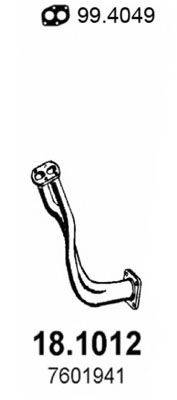 ASSO 181012 Труба вихлопного газу