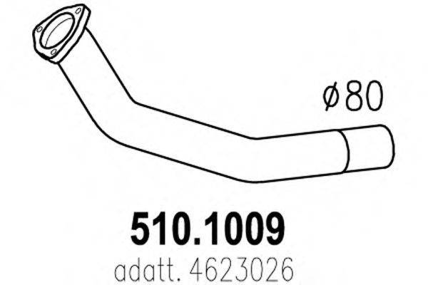 ASSO 5101009 Труба вихлопного газу