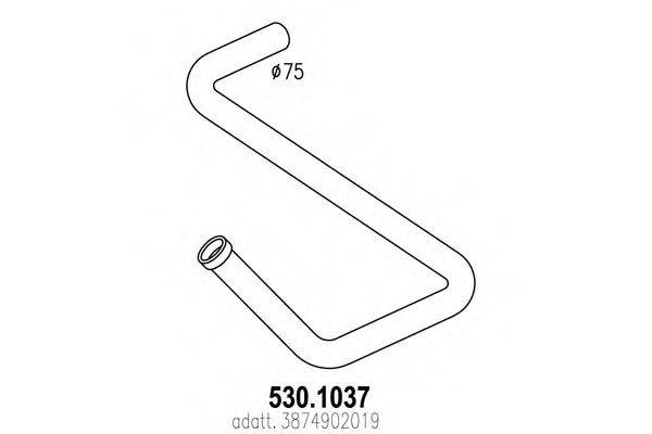 DINEX 50183 Труба вихлопного газу