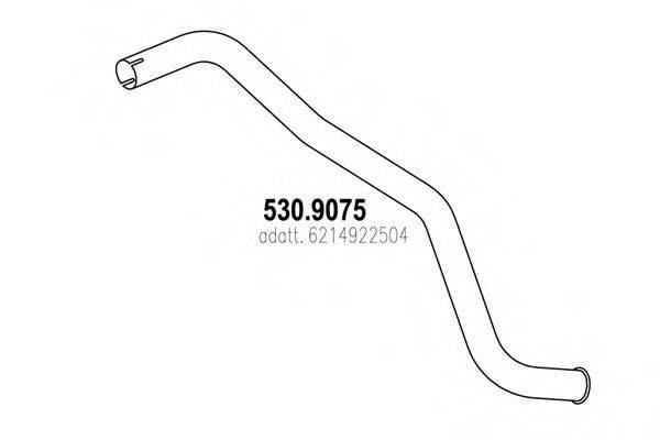 DINEX 50758 Труба вихлопного газу
