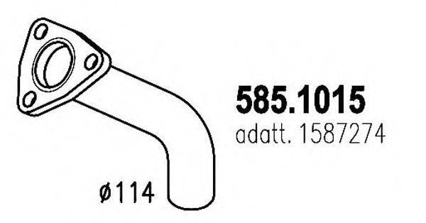 DINEX 80139 Труба вихлопного газу