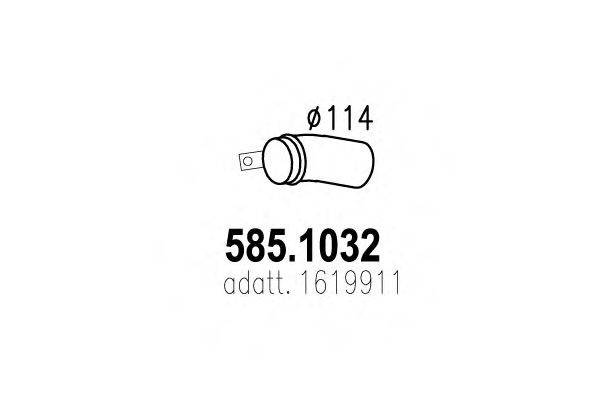 DINEX 80281 Труба вихлопного газу