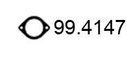 ASSO 994147 Прокладка, труба вихлопного газу