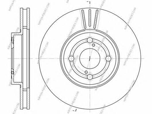 NPS BBD4381 гальмівний диск