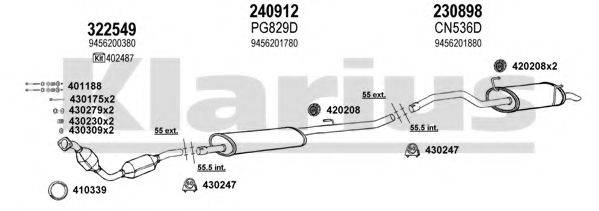 KLARIUS 510265E Система випуску ОГ