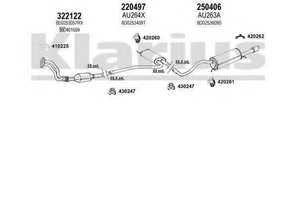 KLARIUS 940651E Система випуску ОГ