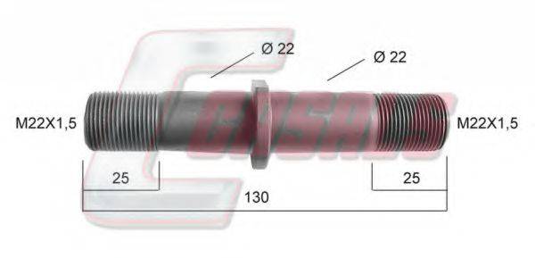 CASALS 21146 Болт кріплення колеса