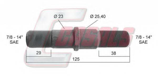 CASALS 21397 Болт кріплення колеса