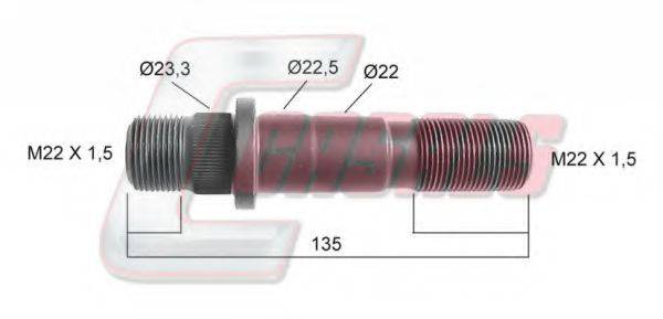 CASALS 21417 Болт кріплення колеса