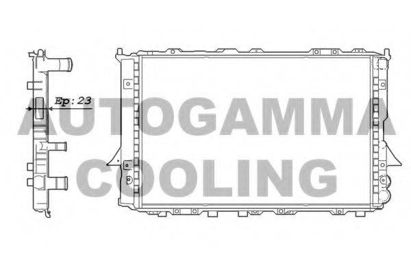 AUTOGAMMA 100056 Радіатор, охолодження двигуна