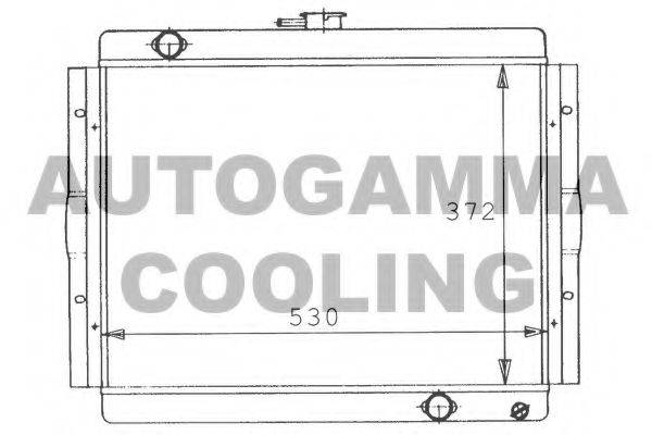 AUTOGAMMA 100440 Радіатор, охолодження двигуна