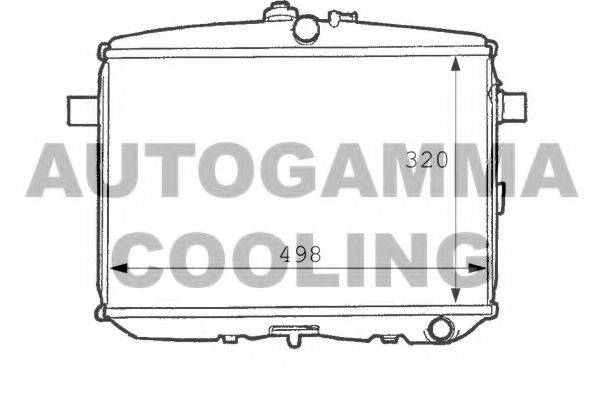 AUTOGAMMA 101088 Радіатор, охолодження двигуна