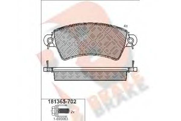 R BRAKE RB1365-702